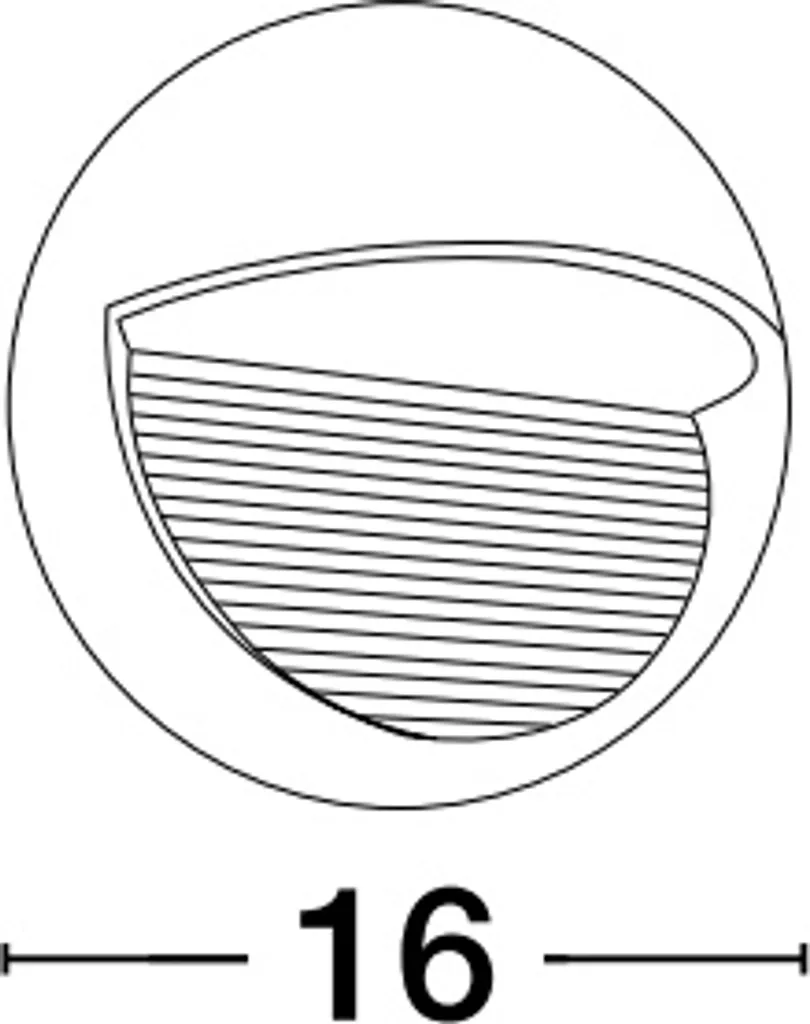 Applique LED Krypton 710446 étanche IP65 en aluminium noir Nova Luce - 4