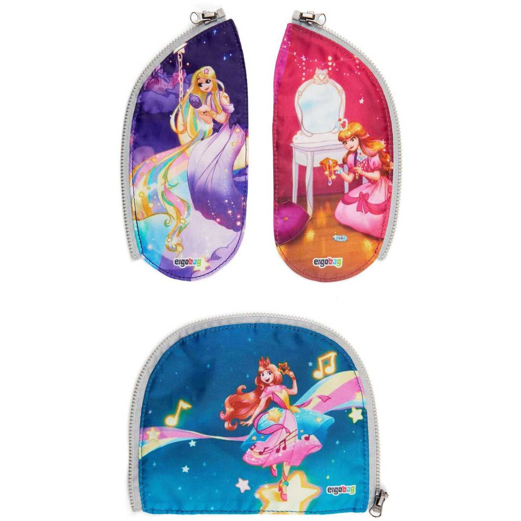 Ergobag Zippies Prinzessin Zip-Seitenflächen 3tlg.