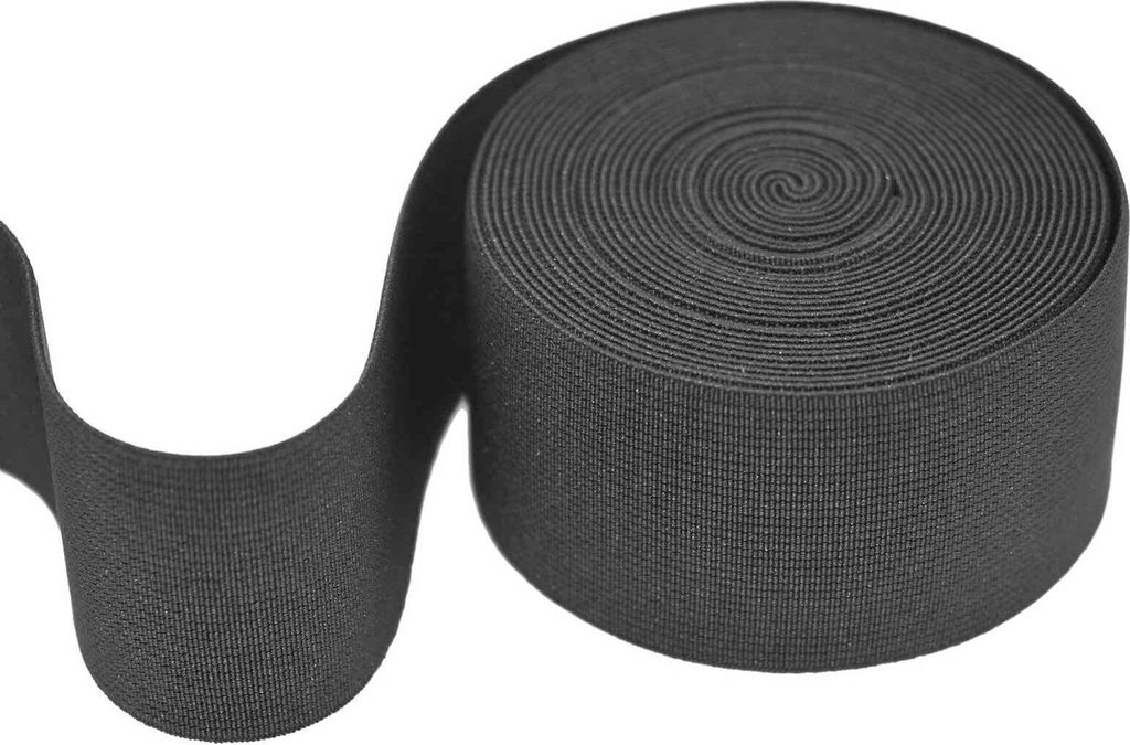 5m Gummiband 50 mm Gummilitze elastisches Band Bekleidungsgummi