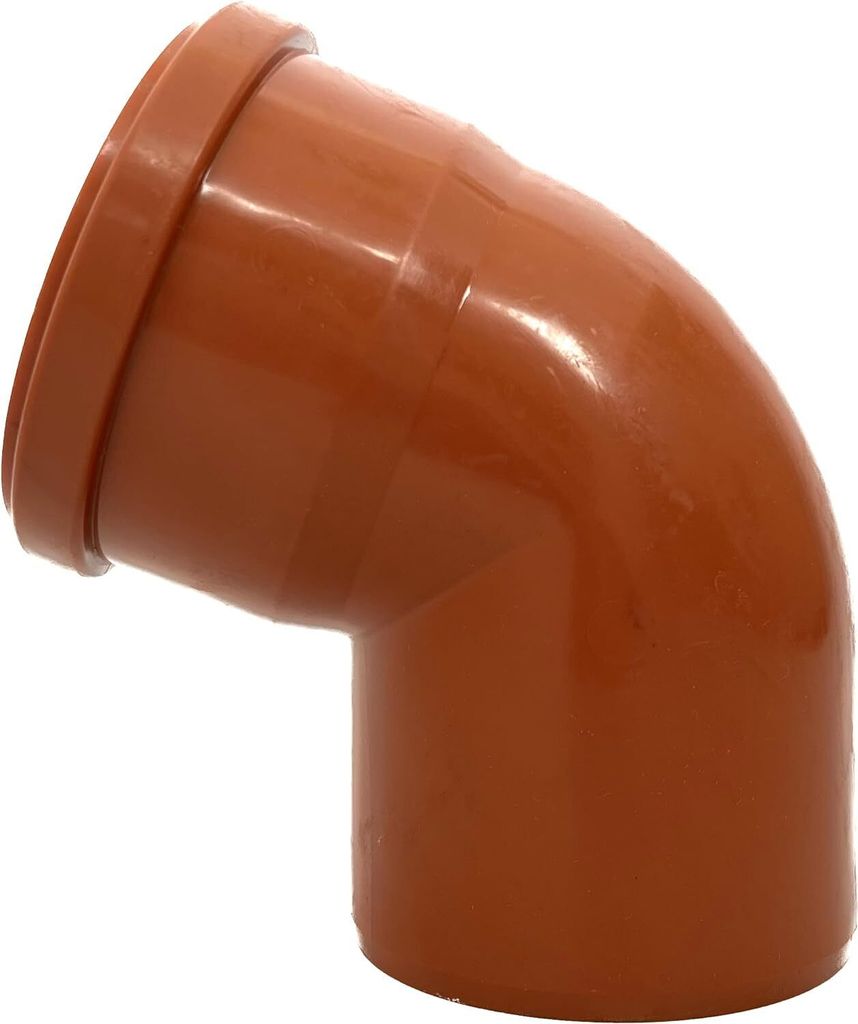 KG Bogen DN 160 67° PVC-U SN8 Winkel | Bogen mit Dichtung | für externe Entwässerungssysteme | Gummidichtung | Abwasser Installation |