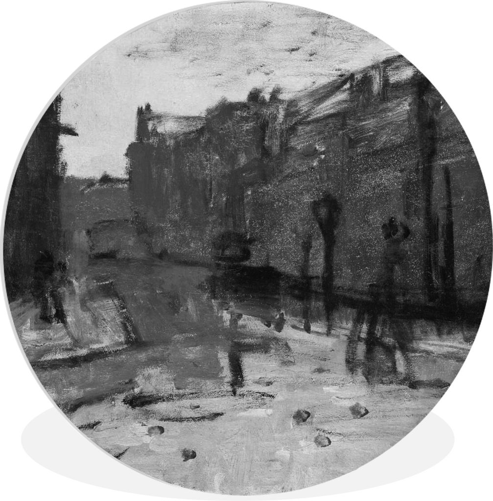 MuchoWow Rundes Wandbild - Runde Bilder Der Job in Rotterdam - George Hendrik Breitner Ø 90 cm Kreis Wanddekoration Kunststoff - Wandkreis - Wan...