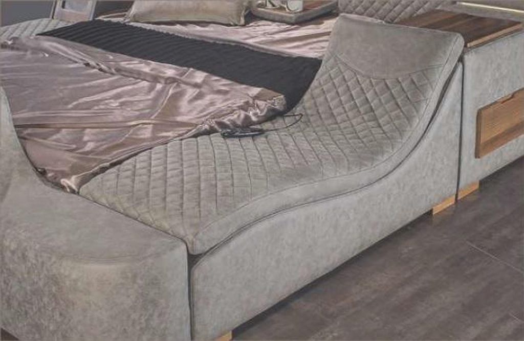 Multifunktions Bett Regal Schrank USB Ladestation Lift TV Textil Betten 180x200