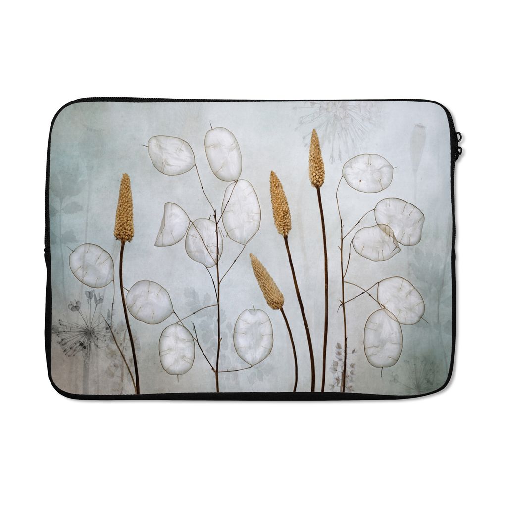 MuchoWow Laptop Hülle 14 ZollStilleben - Trockenblumen - Natur Laptoptasche - Laptoptasche - Stoßsicher - Schutzhaube