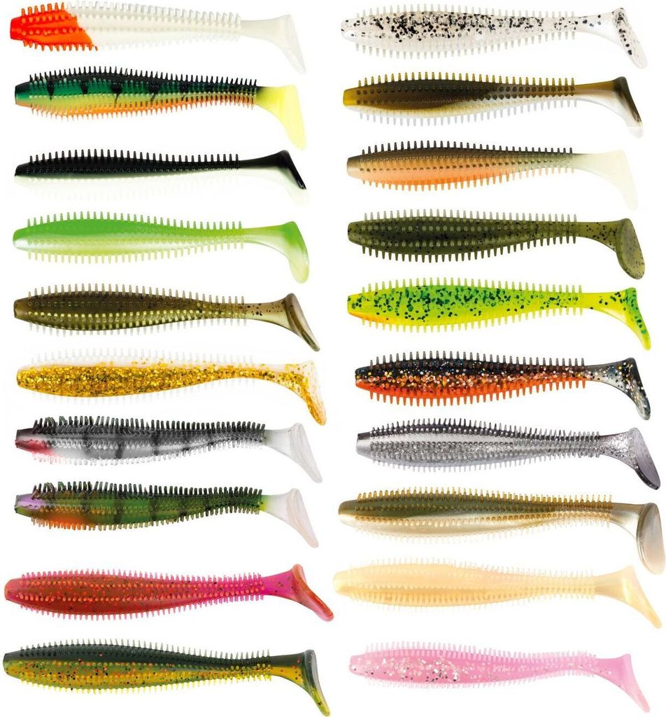 Fox Rage Spikey Shad Gummifische 12cm, Farbe:Watermelon
