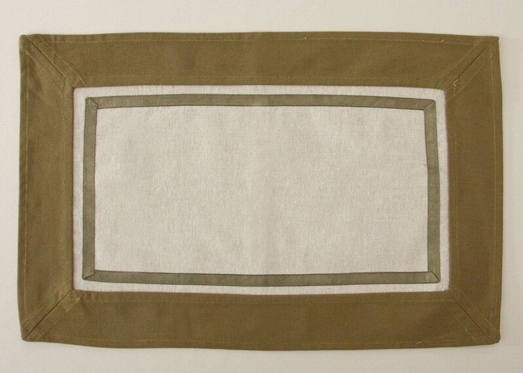 Festliche Tischdecke Tischdekoration 22 grün 30x45 x2 OB