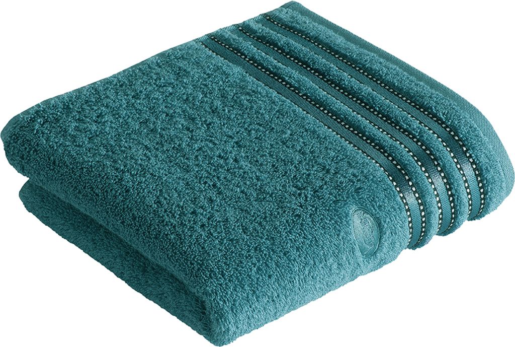Vossen - Frottier Handtuch in verschiedenen Größen und Farben, Cult de Luxe (8835/2408) , Größe: Handtücher (50x100 cm), Farbe:Lagoon (589)