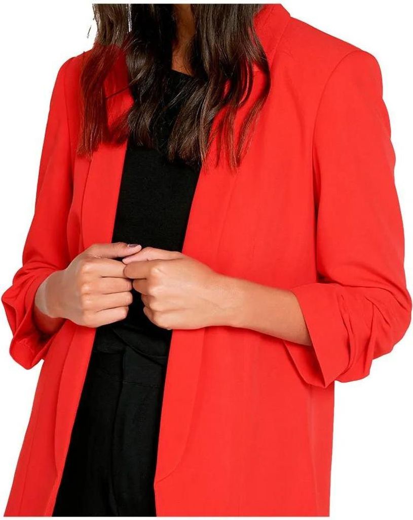 Pieces Boss 3/4 Blazer Rot L Damen Rot L
