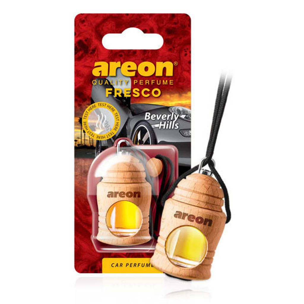 2x Original Parfm Areon FRESCO Parfmdose Lufterfrischer mit dem Duft eines Beverly Hills Baumes