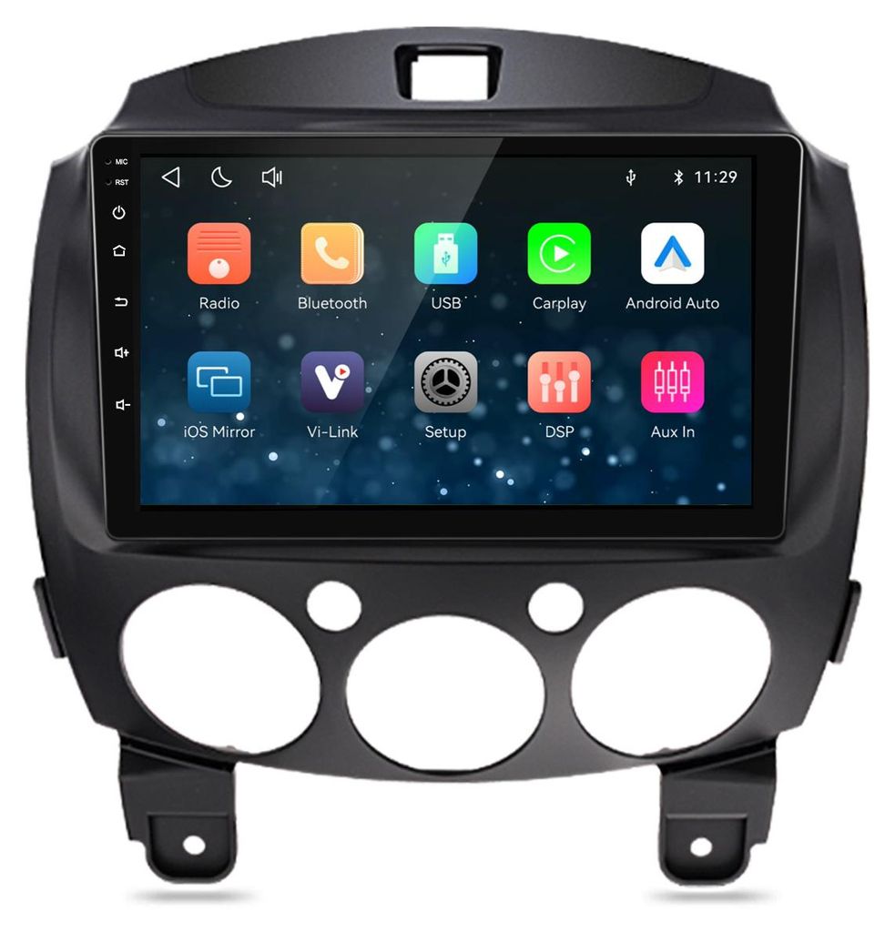 9 Zoll Plug & Play Autoradio für Mazda 2 2007-2013 CarPlay Produktbild 