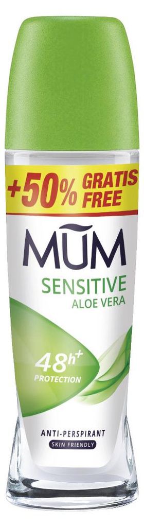 MUM DeoRoll Sensitive Aloe Antitranspirant, frisse geur, Productafbeelding 