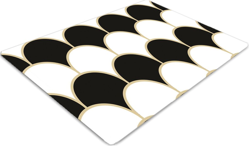 Stuhlunterlage Bürostuhlunterlage 120 cm x 90 cm Bodenmatte Bürostuhlunterlage - Fischschuppen
