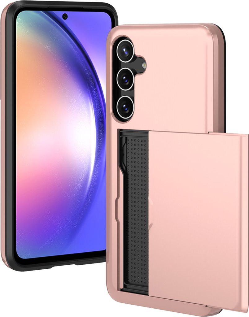 imoshion Backcover mit Kartenfach Samsung Galaxy A55 - Rosé gold