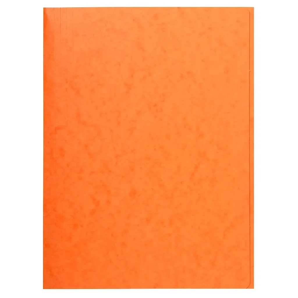 Exacompta 56409E Lot de 25 Chemises à Élastique 3 Rabats A4 Orange