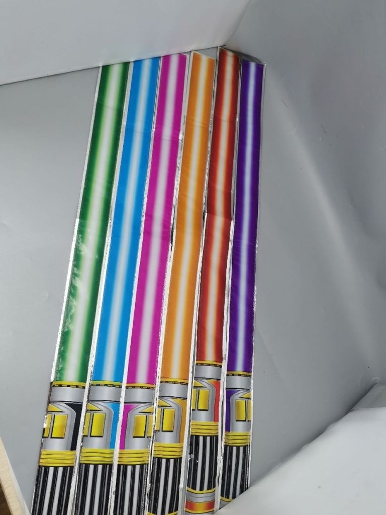 4 x selbstaufblasendes Laser-Schwert Lichtschwert, ca. Produktbild 