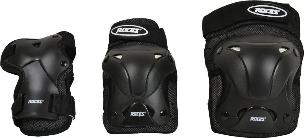Kit de Protections Roller et Trottinette Roces Noir en Taille S - 3 Pièces - 2