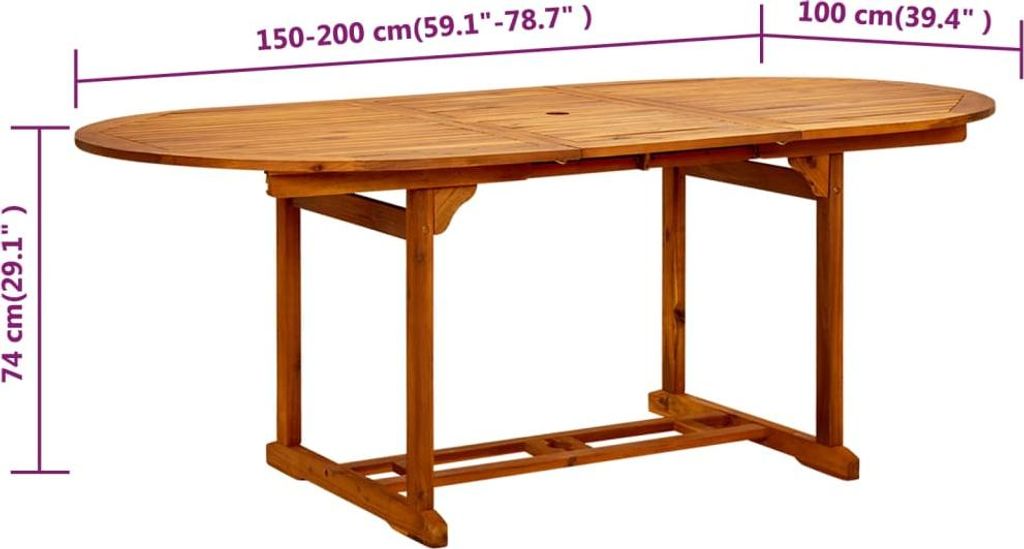 Produktbild von VidaXL Gartentisch Aus Massiver Akazie Mit Stahlgestell – 90x50x110 Cm, Mit Aufkantung & Unterem Regal, Für Terrasse Und Balkon