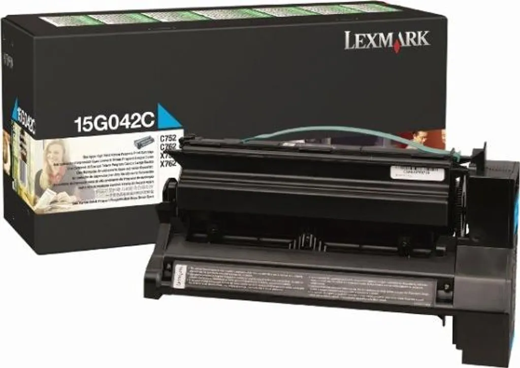 Toner Lexmark 15G042C Cyan pour Impressions Graphiques de Bureaux