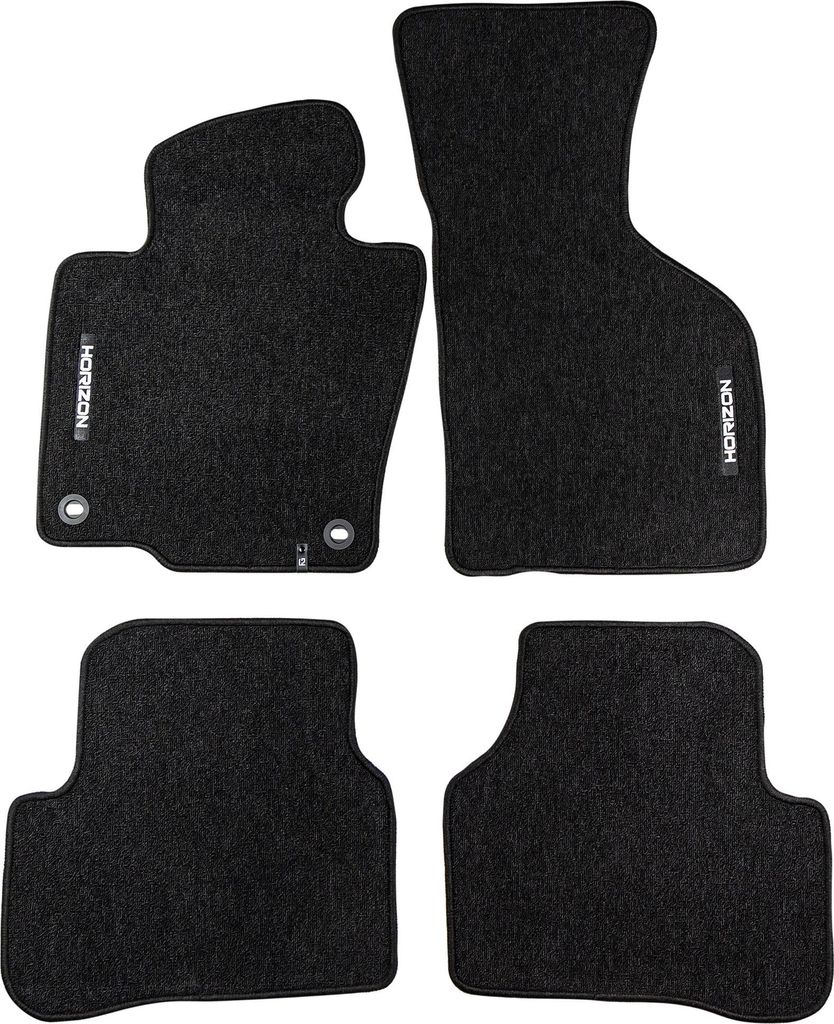 Velours Fußmatten für VW Passat B6 2005-2010 / Passat B7 2010-2014 Schwarz 4 tlg