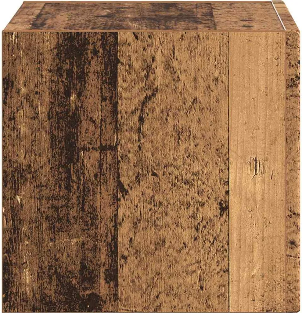 SYFAX™ Mobile TV Sospeso Legno Vecchio 60x31x29.5cm - Design Industriale - 7