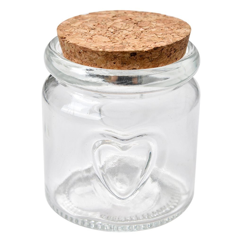 Clayre & Eef Vorratsglas Ø 6x7 cm Transparant Glas Produktbild 
