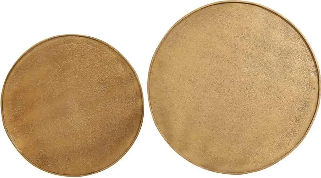 vidaXL Coppia Tavolini Oro Legno Multistrato | Arredamento Moderno - 4