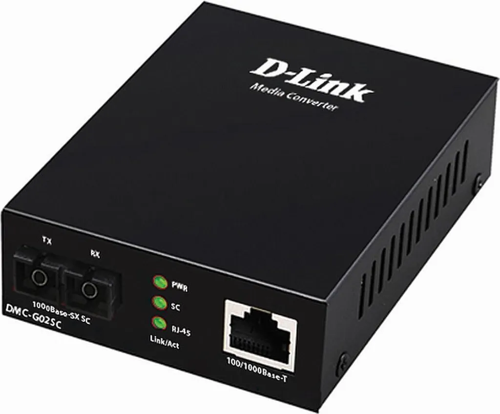 Convertisseur Gigabit SC Multimode 550m DMC-G02SC/E avec Auto-MDI/MDIX