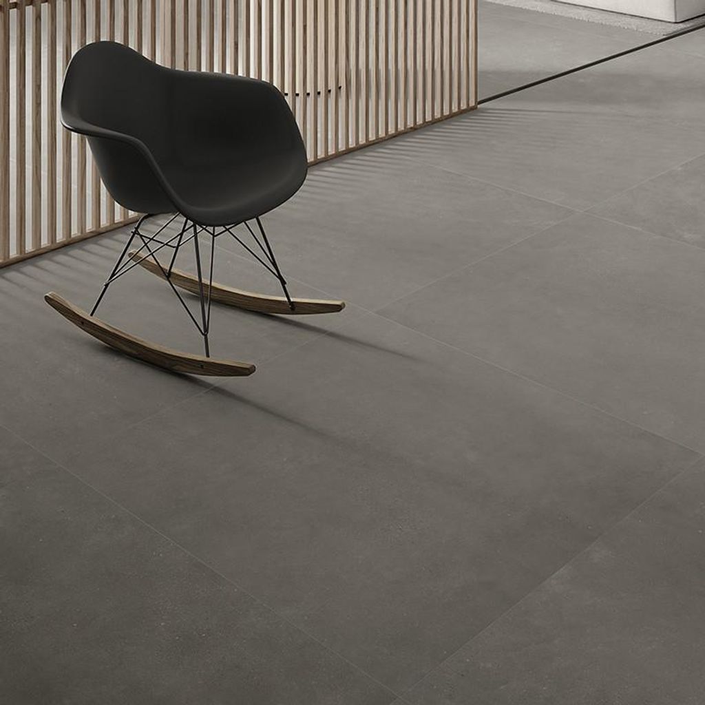 Fliese in Steinoptik Bremen Anthrazit | 100x100 cm | 2 m²/s