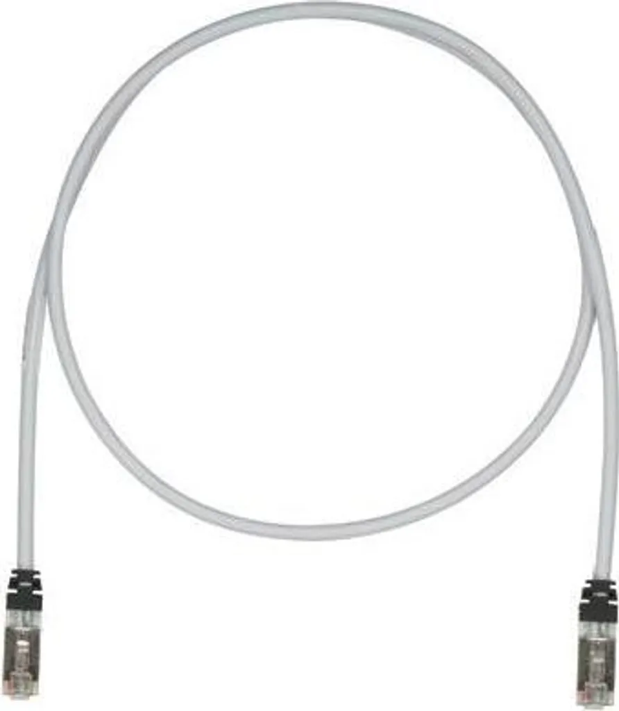 Câble RJ45 Cat6a 10m Panduit Gris S/FTP idéal pour Bureaux et Gaming