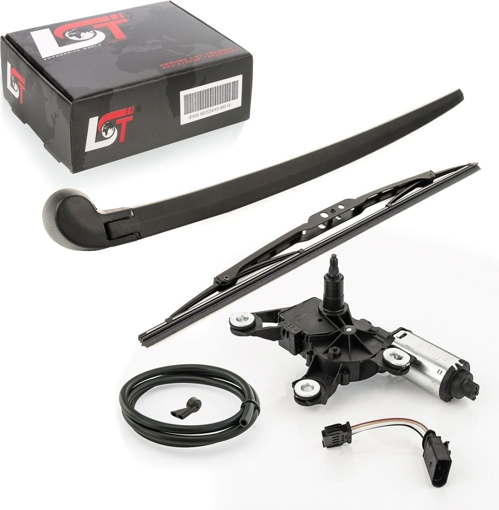 Scheibenwischer Heckwischermotor Wischer Düse Schlauch Set für VW Touareg 7P