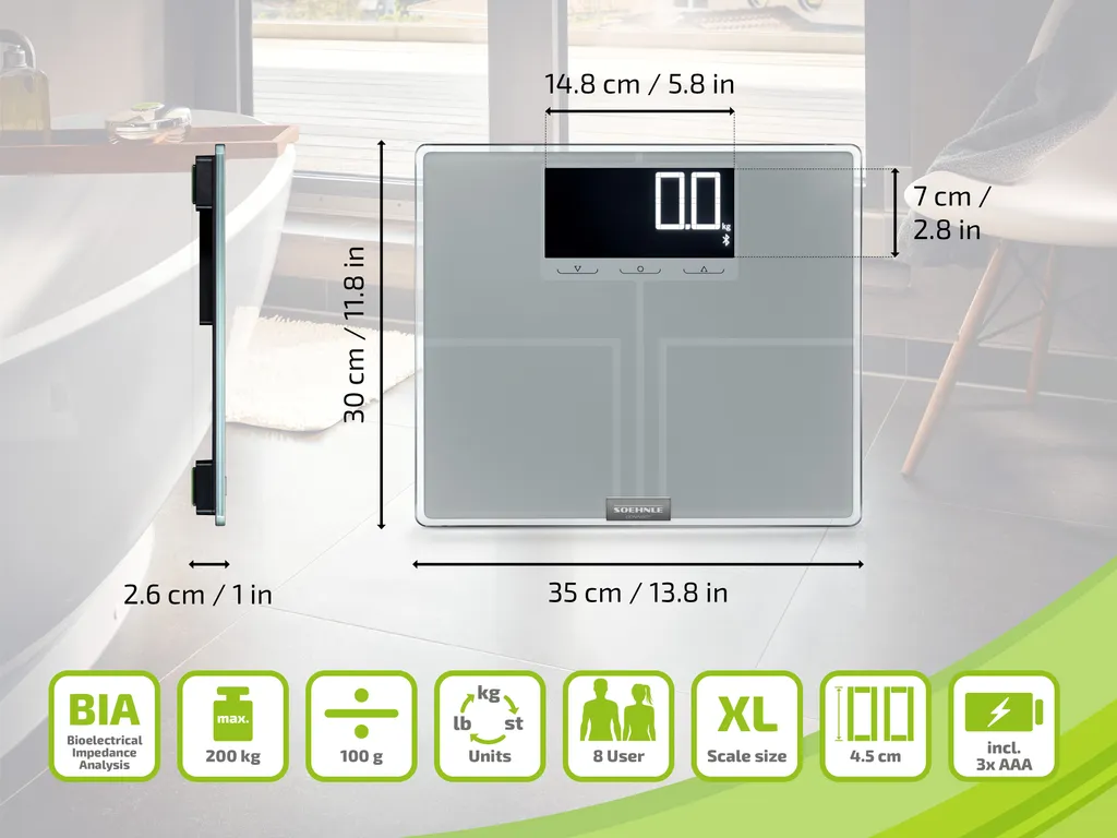 Dites adieu au poids imprécis avec Soehnle Shape Sense Connect 200 Argent