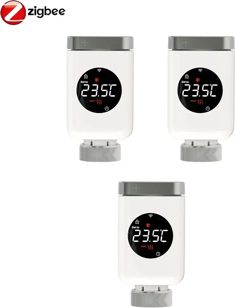 Vanne thermostatique ZigBee programmable - Contrôle vocal et à distance - 2