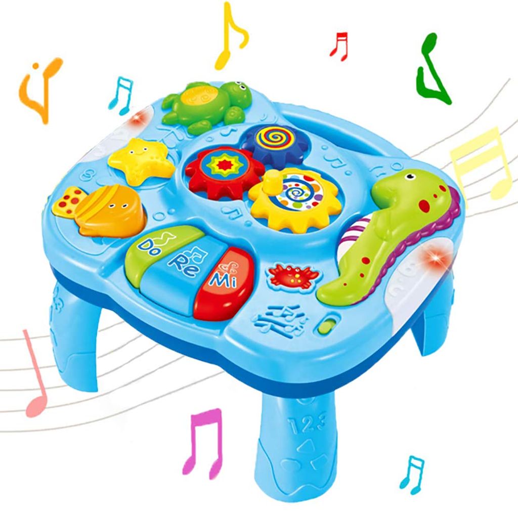 Baby Spielzeug mit Lichtern & Liedern Spieltisch Lernspielzeug Lerntisch 