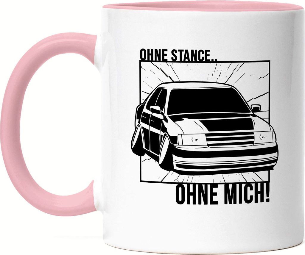 Ohne Stance Ohne Mich Tasse Rosa | Japan-Import Carguys Drift Tuning Turbolader