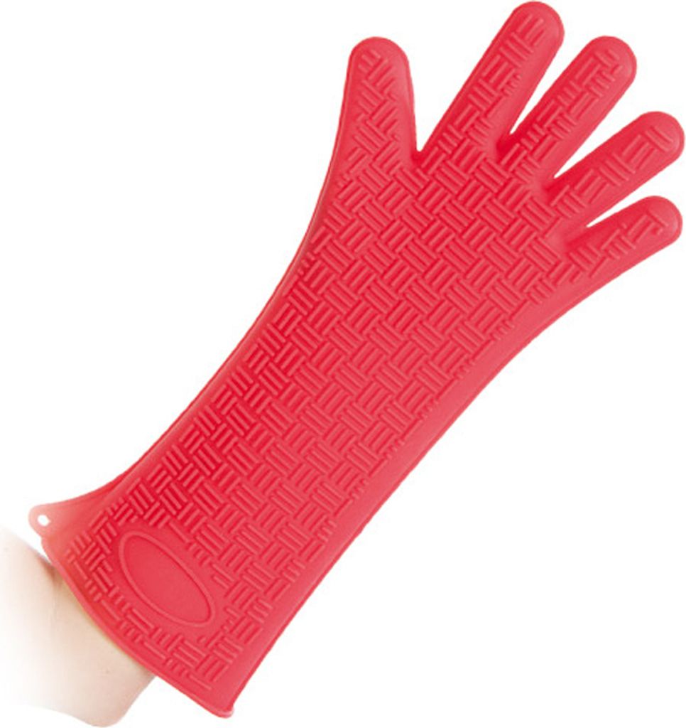 Hygostar 33216 Ofenhandschuhe Heatblocker rot 35 cm Silikon Image du produit 