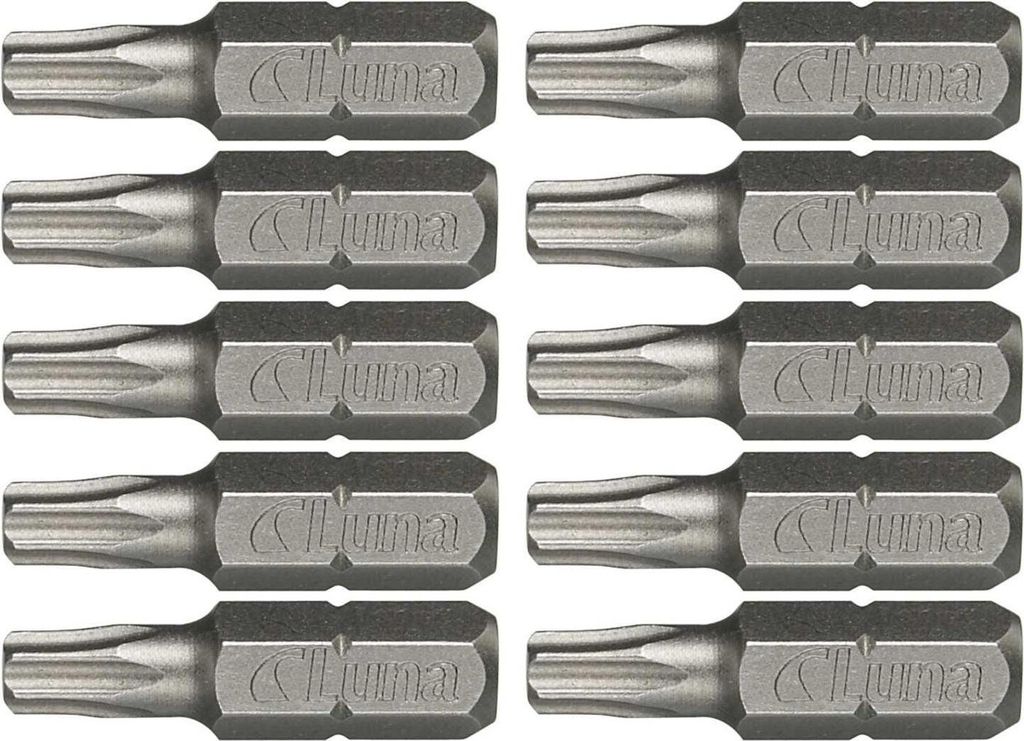 Torx Bits mit Loch TX20 10St. Luna