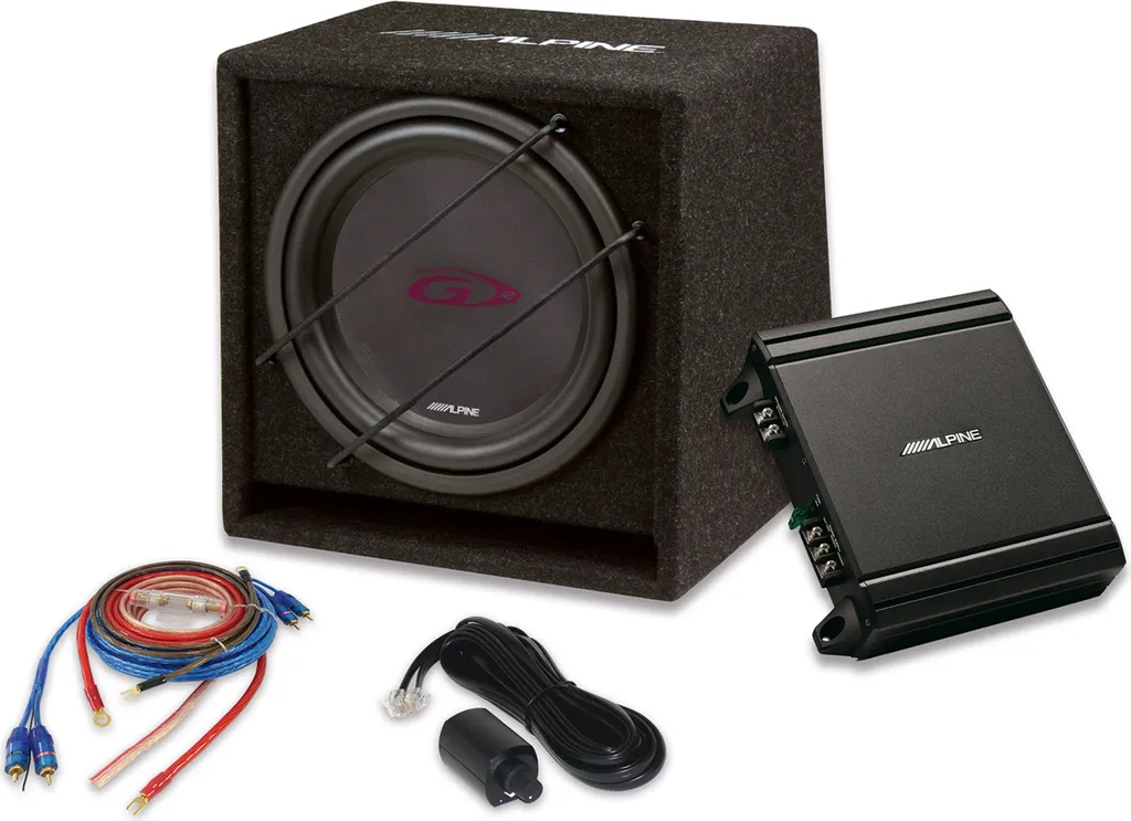 Kit subwoofer 30 cm Alpine SBG-30KIT caisson bass-reflex et ampli 250W