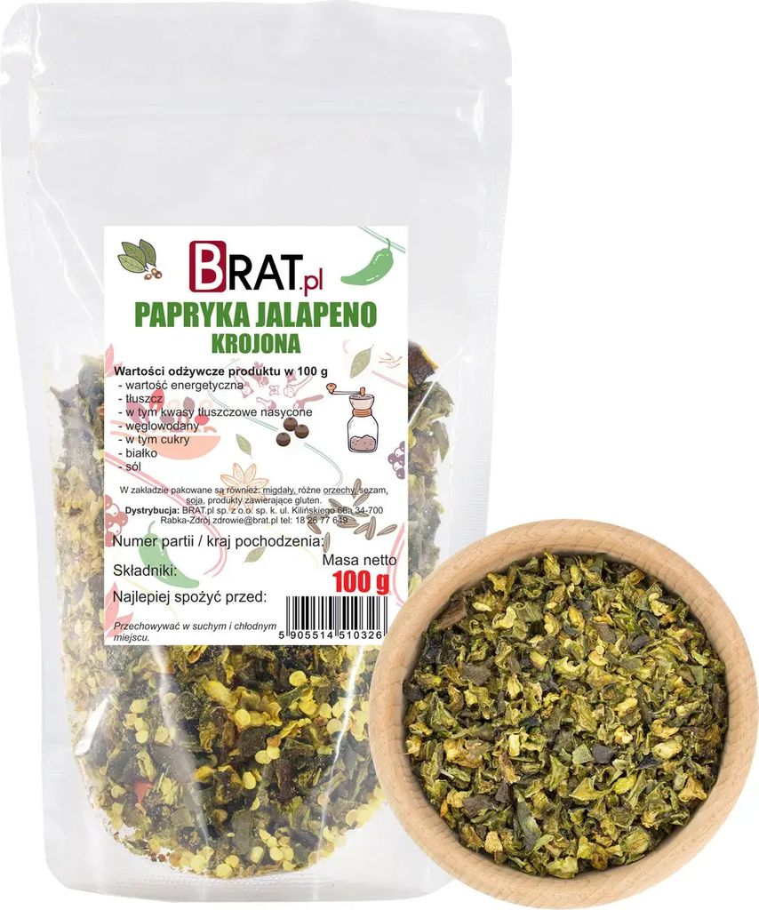 Geschnittene Jalapeno-Paprika 100g