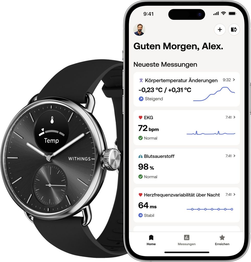 Withings - HWA10-Model 1-All-Int - Hybridné hodinky - Obrázok produktu 5