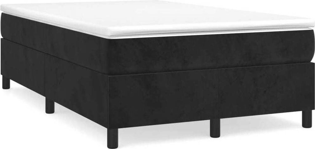 Cloris Designermöbel Boxspringbettgestell Schwarz 120x200cm Samt - 2026Neu610920 - Klassische BettenJugendbett Tagesbett