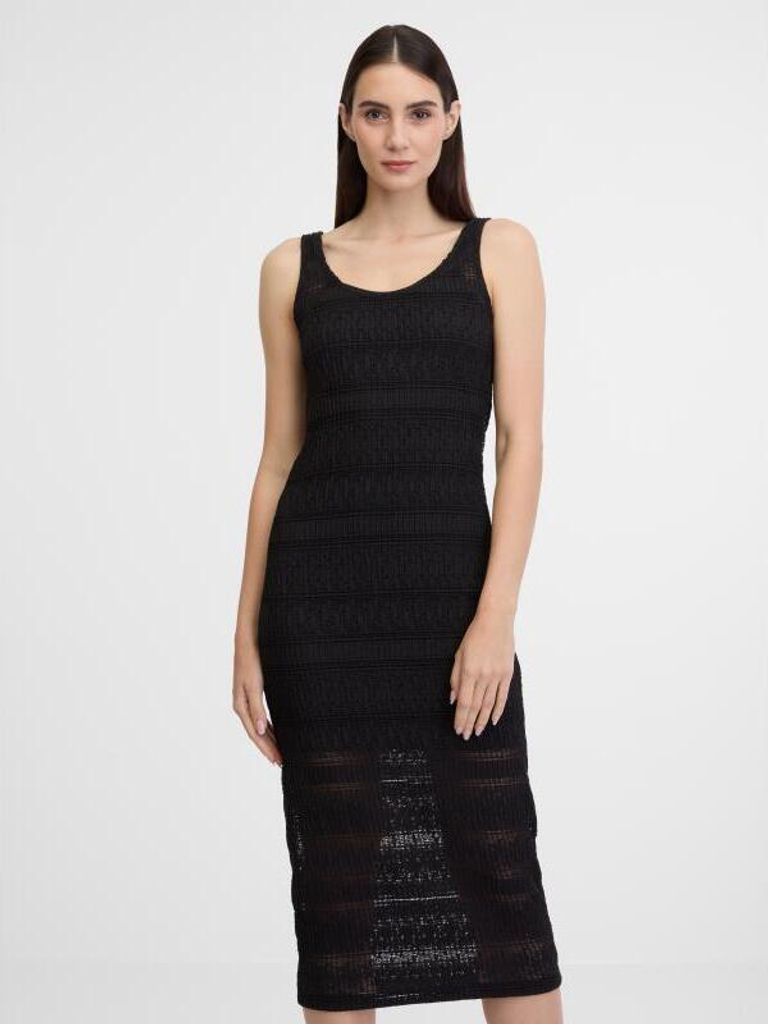 Orsay Schwarzes Damen-Midikleid 1000881660000__S