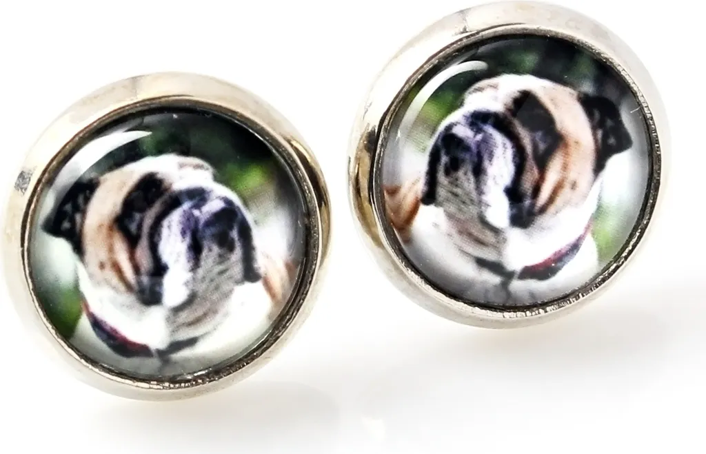 Bulldog inglese - I tuoi orecchini sono fatti a mano, foto originali, gioielli del marchio Art.-Dog.