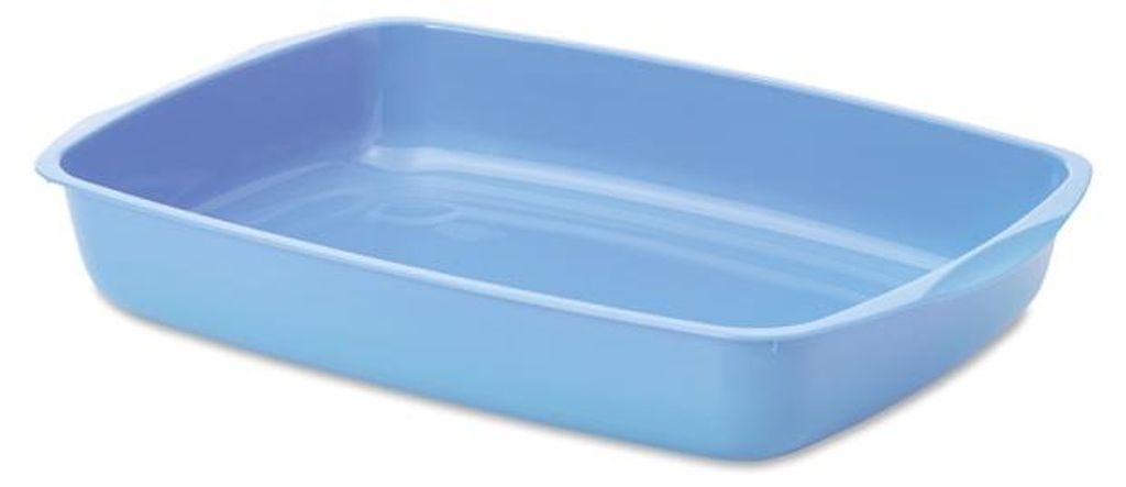 Savic Katzentoilette flach - blau/rosa Produktbild 