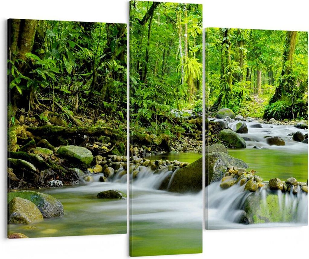 Bild auf Leinwand - Leinwandbild - Stream Wald Natur - Produktbild 