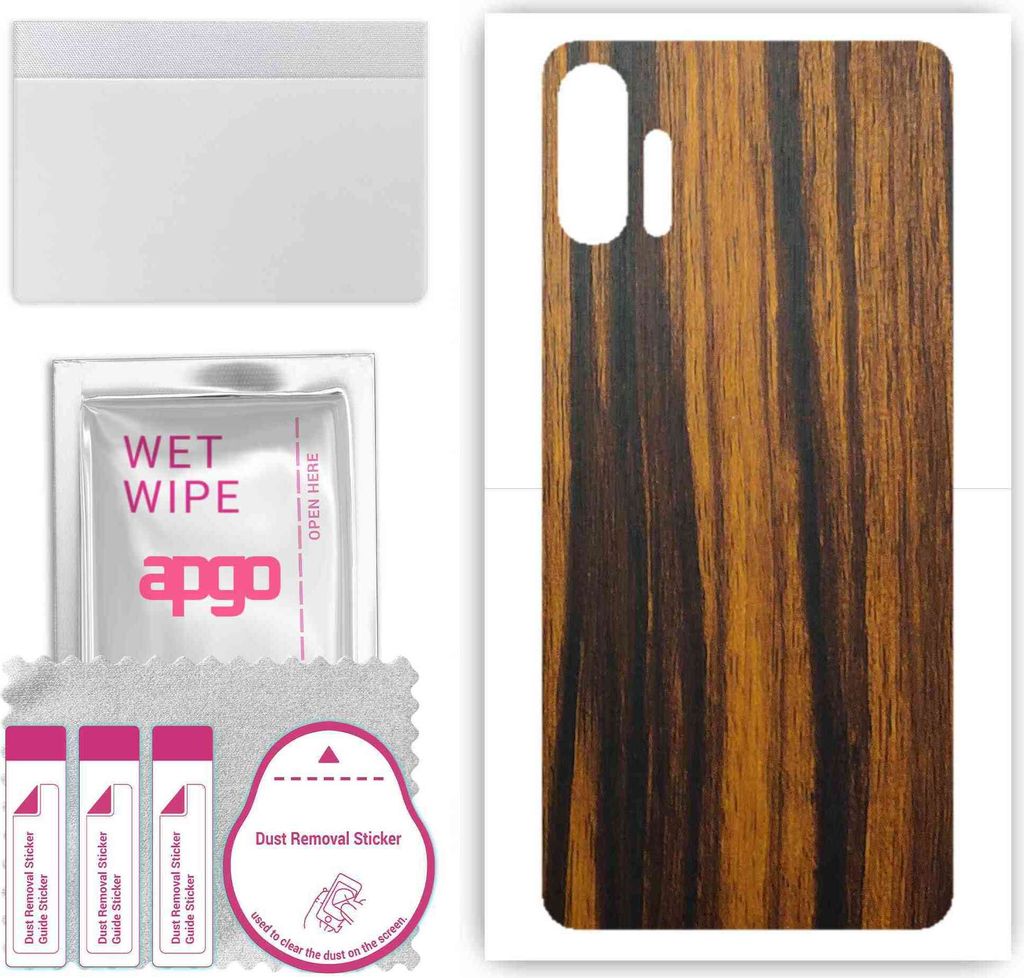 apgo Rückseite Schutzfolie, Skin, kompatibel mit Umidigi F2, Hinten Displayschutzfolie aus Vinylfolie, kratzfest, einfache Montage - Tigerwood