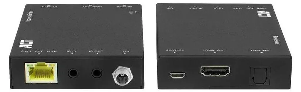 Émetteur et Récepteur AV ACT AC7811 Système de Transmission Vidéo Noir
