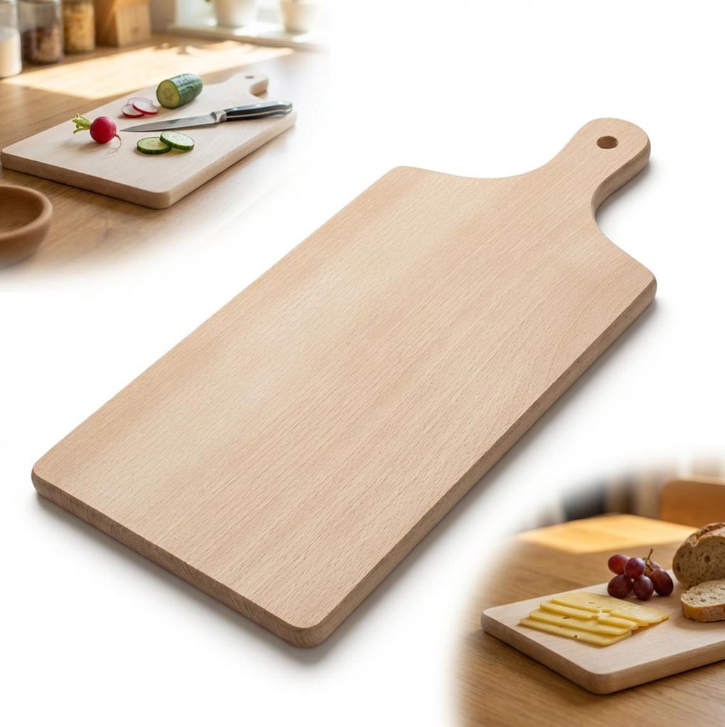 Tradiční dřevěné prkénko s rukojetí | 40 cm x 18 cm | Obrázek produktu 