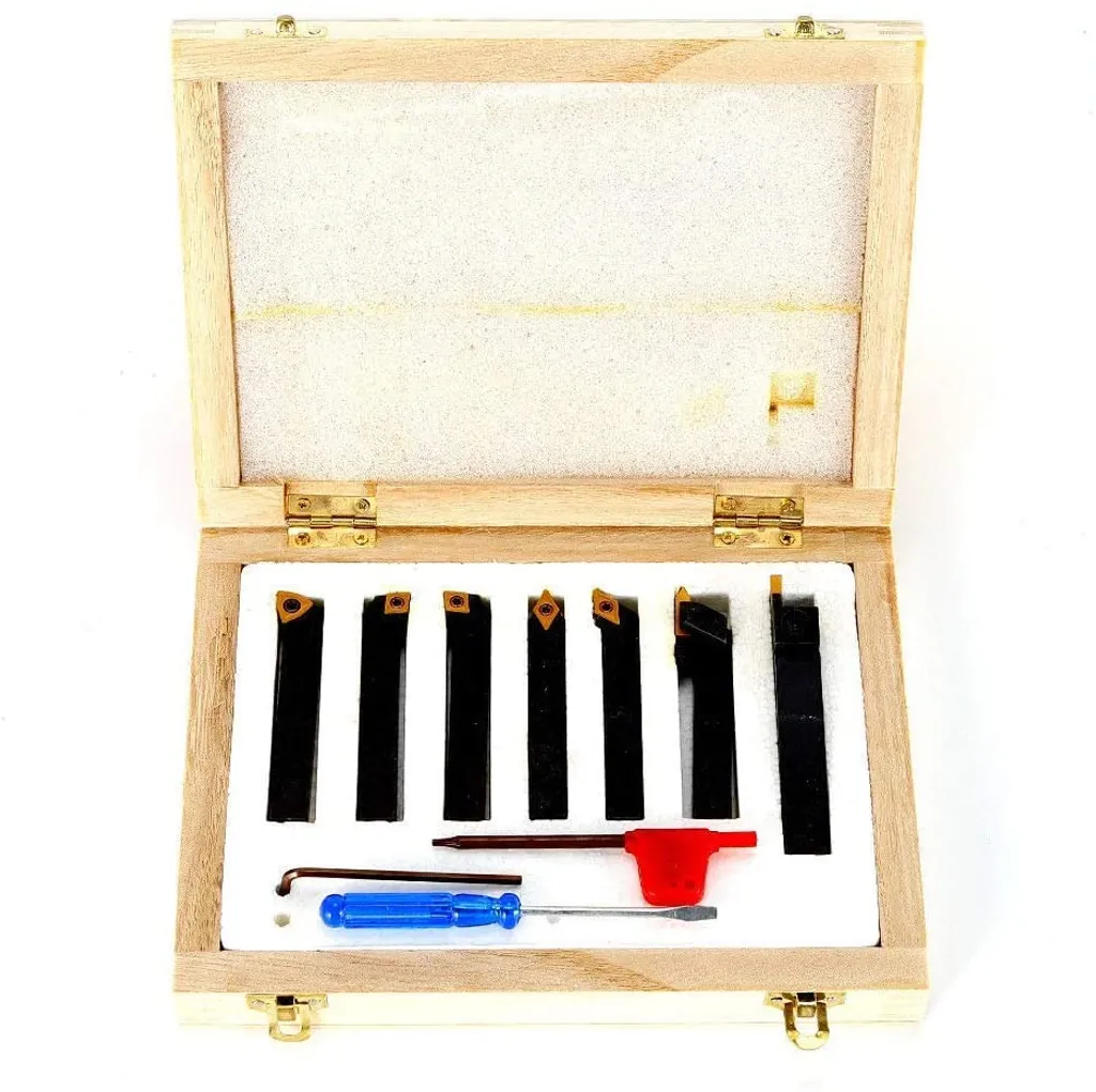 Burins de tournage en acier robuste 8mm avec inserts carbure interchangeables - 3
