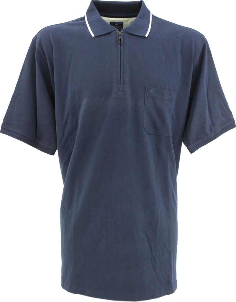 30514 Redmond, , kurzarm Polohemd Poloshirt, Jersey, blue, XXL