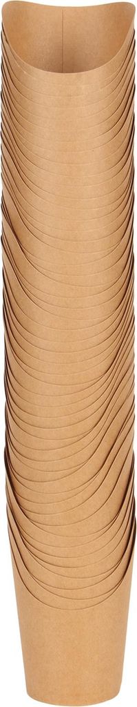 50pcs französische Frieshalter wasserdichte Kraftpapier schräg mundöl ölbeständige Popcornschachtel für die Partyfamilie zum Auslegen