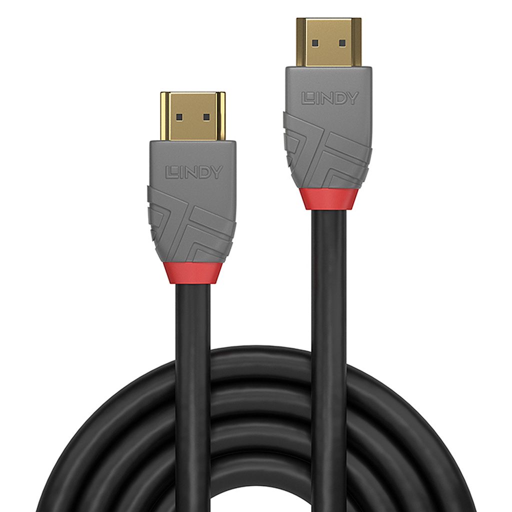 LINDY 36962 1m HDMI High Speed HDMI Kabel, Anthra Line